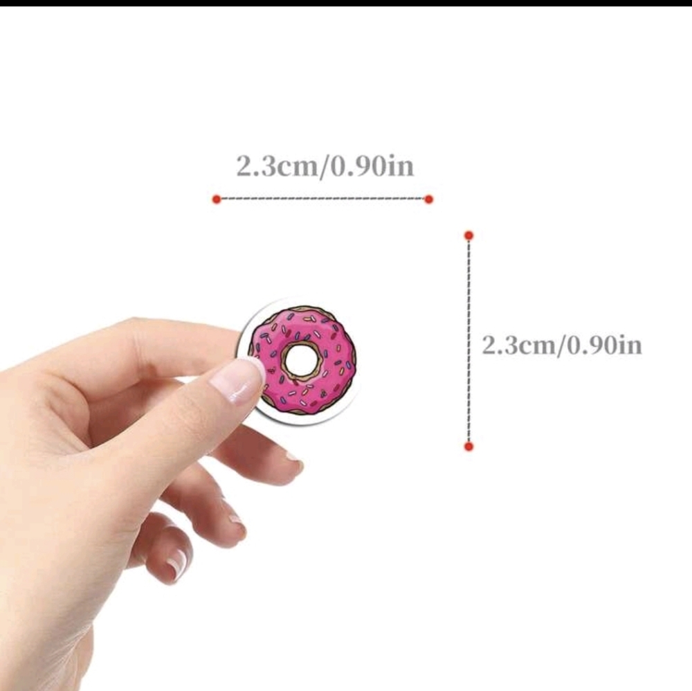Donut Sticker Roll 500 Ct - Picture 2 of 8
